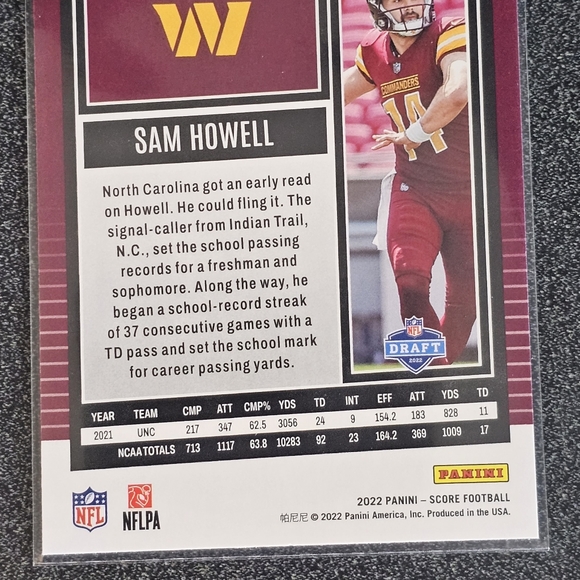 Sam Howell Rookie Cards - Picture 10 of 14